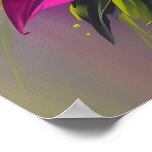 1296 Floral Poster (Ecke)