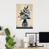 1298 Floral Poster (Heimbüro)