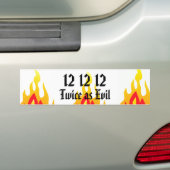 12 12 12, zweimal so schlecht autoaufkleber (Auf Auto)