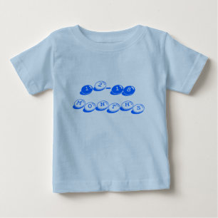 "12-18 Monate" blaue Süßigkeits-T - Shirt