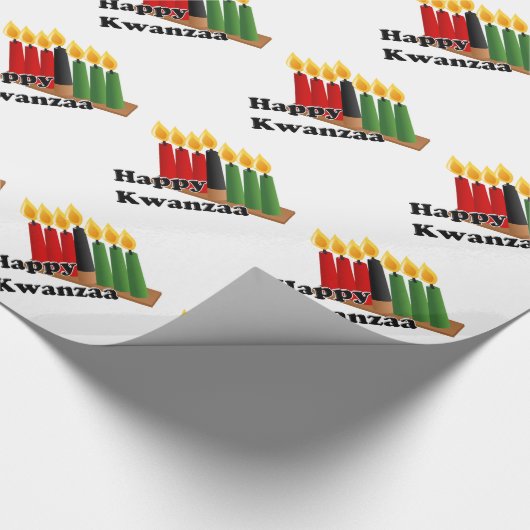 12-26 Happy Kwanzaa Geschenkpapier (Ecke)