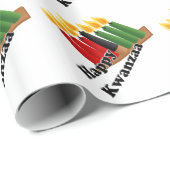 12-26 Happy Kwanzaa Geschenkpapier (Rolleneckpunkt)