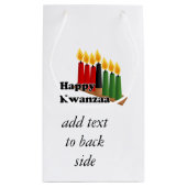 12-26 Happy Kwanzaa Kleine Geschenktüte (Rückseite)
