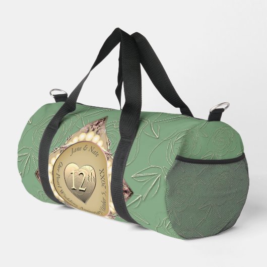 12/30. Pearl & Green Wedding Jubiläum Duffle Bag (Rechte Ecke)