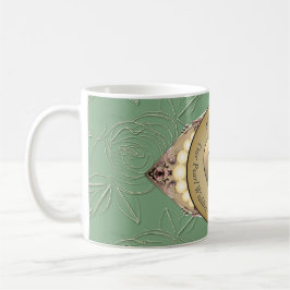 12/30. Pearl & Green Wedding Jubiläum Kaffeetasse