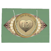 12/30. Pearl Wedding Anniversary Gift Bag Große Geschenktüte (Rückseite)