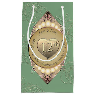 12/30. Pearl Wedding Anniversary Gift Bag Kleine Geschenktüte