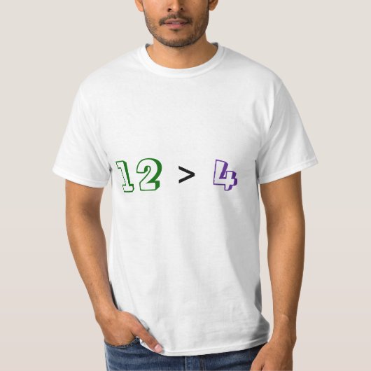 12 > 4 T-Shirt (Vorderseite)