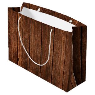 12.5lx4wx9h große Geschenktasche Barnholz Land Rus Geschenktüte