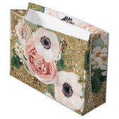 12.5lx4wx9h Große Geschenktasche Geometrische Gart Große Geschenktüte (Vorderseite Schrägansicht)