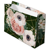 12.5lx4wx9h Große Geschenktasche geometrischer Gar Große Geschenktüte (Vorderseite Schrägansicht)