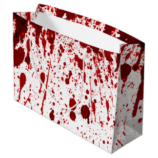 12.5lx4wx9h Large Gift Bag Blood Spritzer Vampire Große Geschenktüte