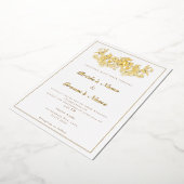 12,7 cm x 17,8 cm Foil-Einladung Folieneinladung (Gedreht)