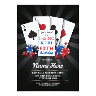 Einladungskarten Casino