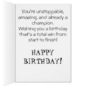 *~* 12 AP94 Niedlich Hockey Girl Personalize Gebur (Innen (Rechts))