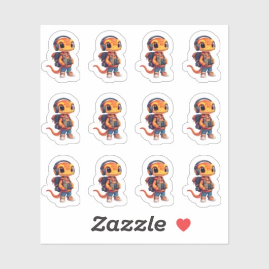 12 Aufkleber-Blatt geortet Aufkleber (Blatt)