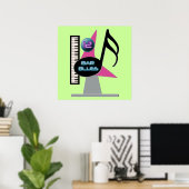 12 Bar Blues Bar Poster (Heimbüro)