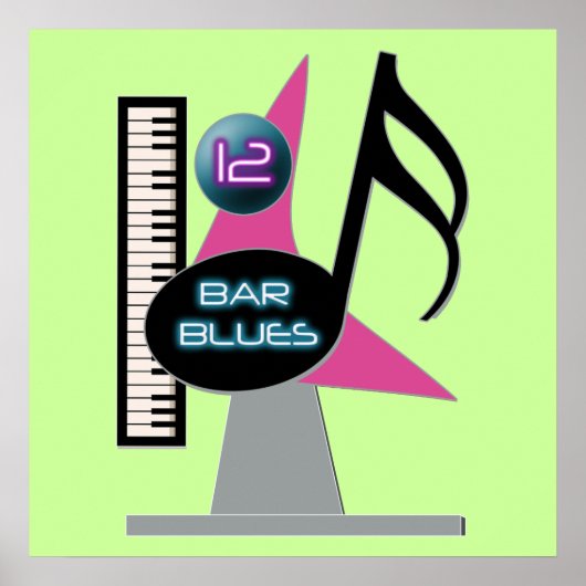 12 Bar Blues Bar Poster (Vorne)