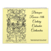 12 Baroque Rococo 18th Century Cartouches Kalender (Titelbild)