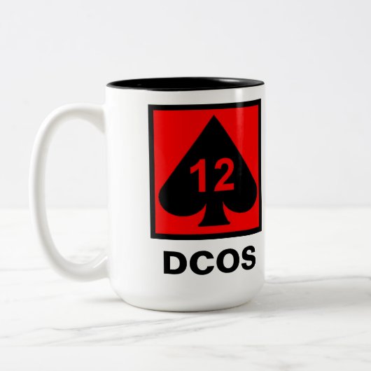 12 Bde-Tasse Zweifarbige Tasse (Links)