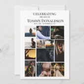 12 Beerdigungsprogramm für Schlichte Textsammlung Einladung (Vorderseite)