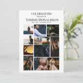 12 Beerdigungsprogramm für Schlichte Textsammlung Einladung (Stehend Vorderseite)