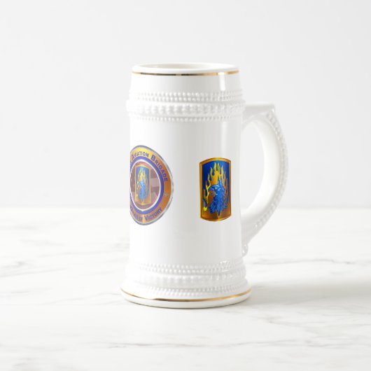 12. Bekämpfungsbrigade Bierglas (VorderseiteRechts)