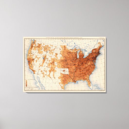 12 Bevölkerung 1890 Leinwanddruck (Vorderseite)