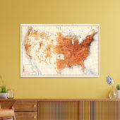 12 Bevölkerung 1890 Leinwanddruck (Insitu (Wohnzimmer))