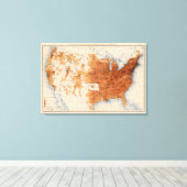 12 Bevölkerung 1890 Leinwanddruck (Insitu (Holzboden))