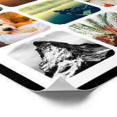 12 Bild Poster gerundete Fotocollage Wand (Ecke)