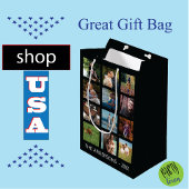 12 BildCollage ✨ benutzerdefinierten Erinnerungen Mittlere Geschenktüte