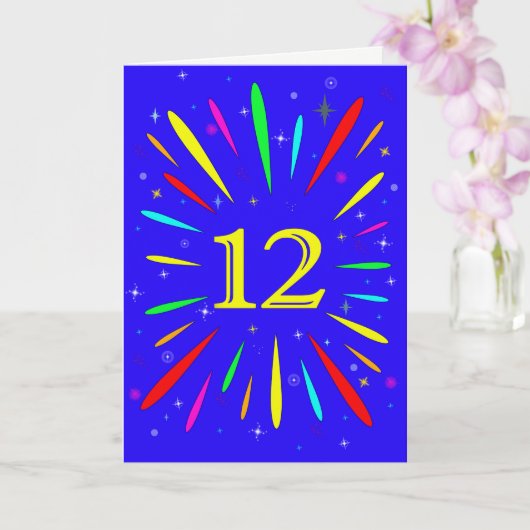 12. Birthday Explosion Card Karte (Orchidee)