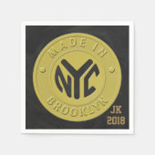 12 Brooklyn Token Themed Napkins Serviette (Vorderseite)