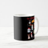 12 Cats Of Christmas Funny Holiday Xmas Cat Lover Kaffeetasse (VorderseiteRechts)