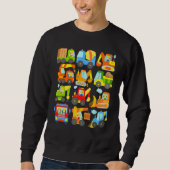 12 construction vehicles machinery construction si sweatshirt (Vorderseite)