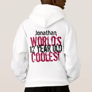12. Coolste das 12 Jahr-an Rückseite der Hoodie