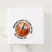 12 Custom Basketball BLAU EYES Happy Face Gift Geschenkanhänger (Beispiel)