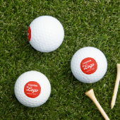 12 Custom Logo Foto Werbeaktion Budget Golfbälle (Insitu Gras)