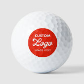 12 Custom Logo Foto Werbeaktion Budget Golfbälle (Vorderseite)