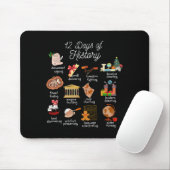 12 Day Of History Teacher Christmas Social Studies Mousepad (Mit Mouse)