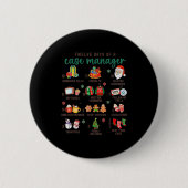 12 Days Nurse Case Management Christmas Case Manag Button (Vorderseite)
