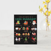 12 Days Nurse Case Management Christmas Case Manag Karte (Gelbe Blume)