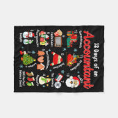 12 Days Of Accountant Christmas Accounting Major M Fleecedecke (Vorderseite (Horizontal))