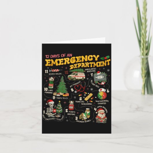 12 Days Of An Emergency Department, Er Nurse Chris Karte (Vorderseite)