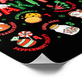 12 Days Of Baking Baker Christmas Cook Chef Baking Poster (Ecke)