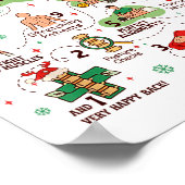 12 Days Of Chiropractic Christmas Chiropractor Poster (Ecke)
