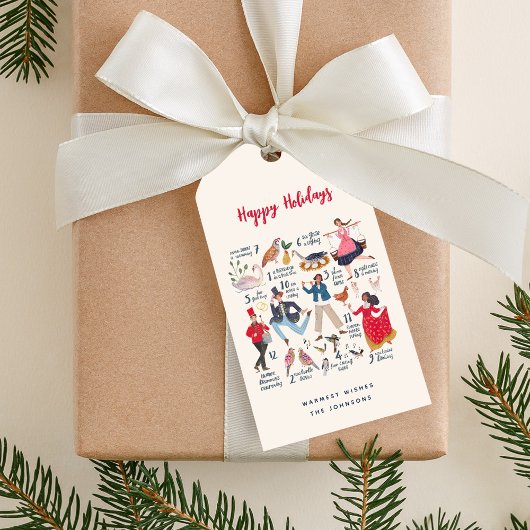 12 Days of Christmas 6 geese a laying Geschenkanhänger