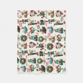 12 Days of Christmas Add Name Cute Felt Ornaments Fleecedecke (Vorderseite)