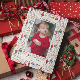 12 Days of Christmas Classic Traditional Photo Feiertagskarte